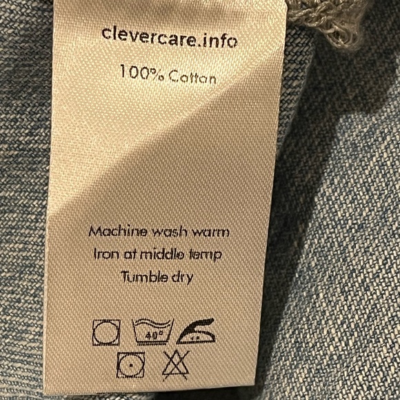 LICHI Germany Designer Denim Long Sleeve Belted Button Down Dress Pockets NEW XS - Picture 8 of 8